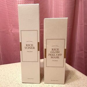 I’m From Rice Toner and Glow Peel Off Mask
